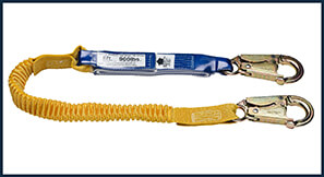 Werner Fall Protection Energy Absorbing Lanyard with Elastic Stretch Werner Fall Protection Energy Absorbing Lanyard with Elastic Stretch
