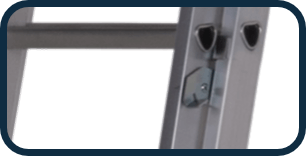 D Rung Extension Ladder - Locking Catch